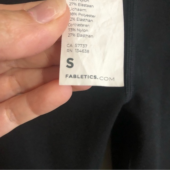 Powerhold by Fabletics Black with Red Stitching Leggings Size Small - Picture 5 of 7